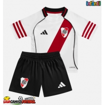 Camisa de Futebol River Plate Equipamento Principal Infantil 2025-26 Manga Curta (+ Calças curtas)